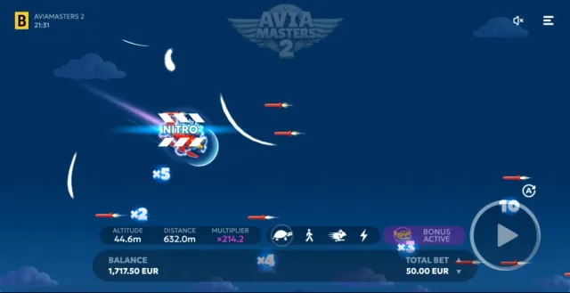 The nighttime setting of Aviamasters 2.